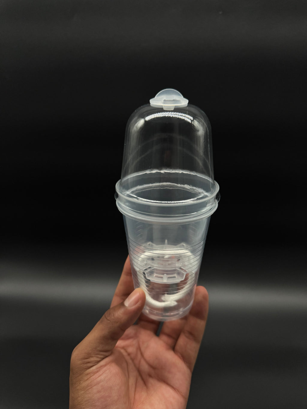 Clear 3-Inch Self-Watering Cup with Dome & Wick