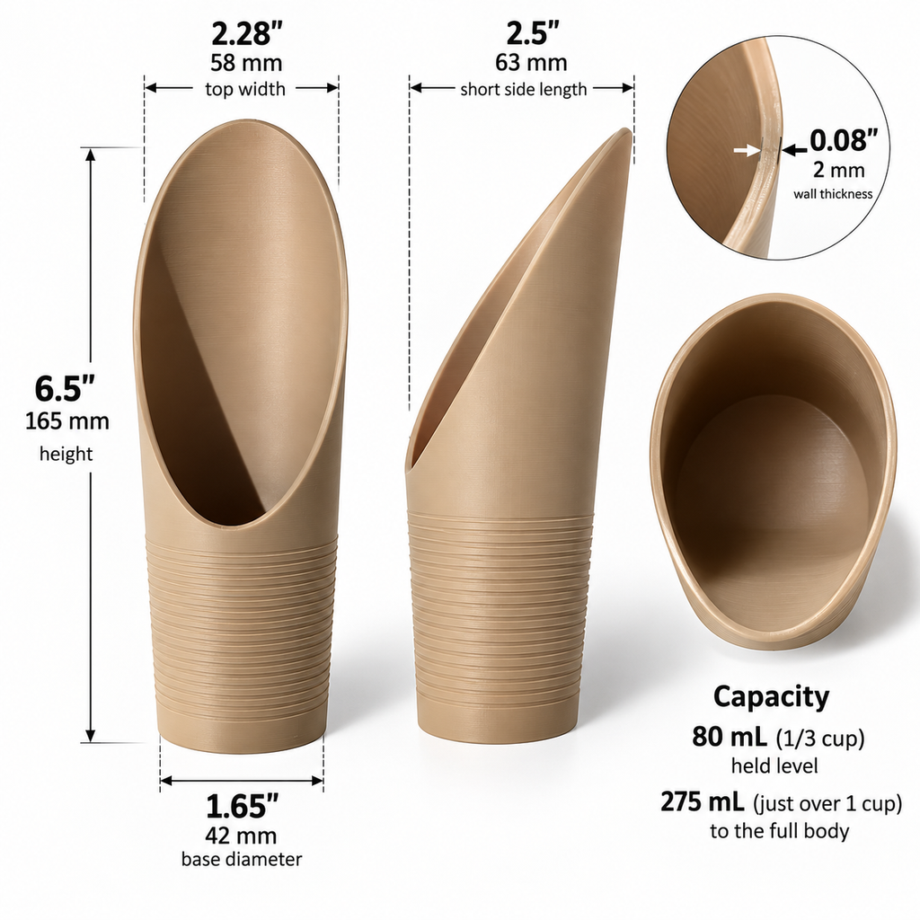 Mini Repotting Scoop | Soil & Substrate Scoop for Houseplants & Semi-Hydro