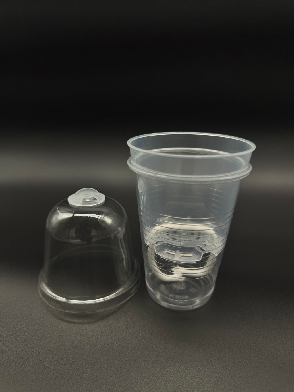 Clear 3-Inch Self-Watering Cup with Dome & Wick