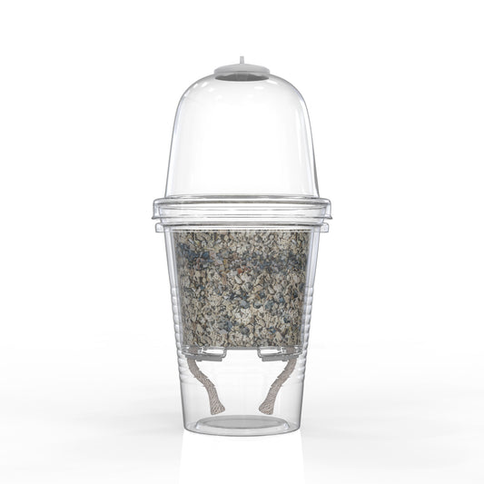 Large 3-inch Self-Watering Cup + Dome + Premium Substrate