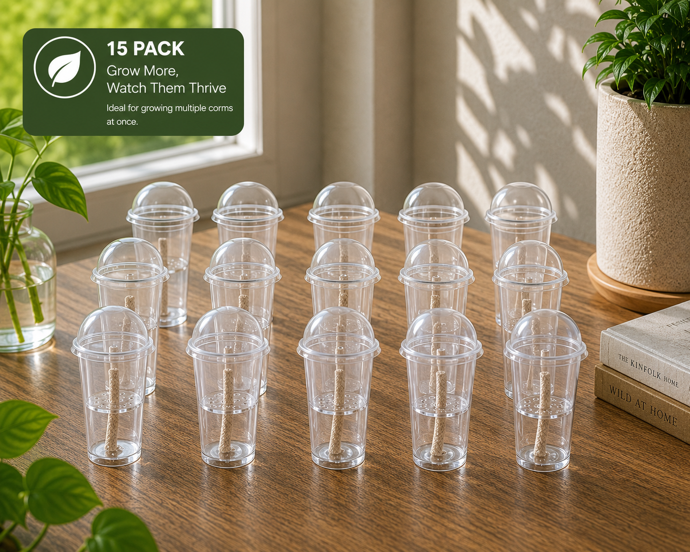 Self-Watering Corm Cup with Dome